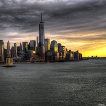 Lower Manhattan sunrise by Timothy Borkowski 