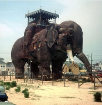 Lucy the elephant hotel in New Jersey built in  with six floors and originally called Elephant Bazaar