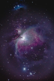 M Orions Nebula Taken on a windy night and tracking was playing up so only x s exposures used