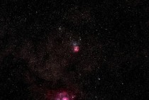 M Triffid Nebula -- Bottom nebula unknown it just happened to be there 