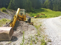 Machinery left at a small quary in NW switzerland