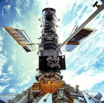 Maintenance on the Hubble Telescope 