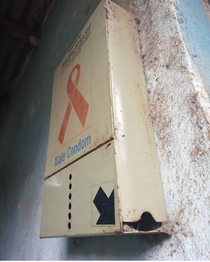 Male condom dispenser Nairobi Kenya