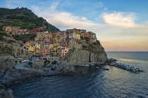 Manarola Cinque Terre Italy It is the second smallest of the famous Cinque Terre towns frequented by tourists 