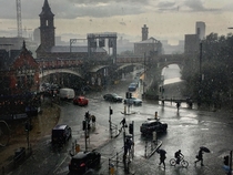 Manchester in the rain Photo by Simon Buckley