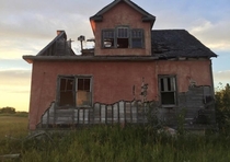 Manitoba Abandoned Pink House