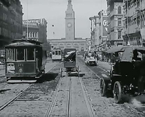 Market Street San Francisco four days before it was largely demolished by an earthquake 