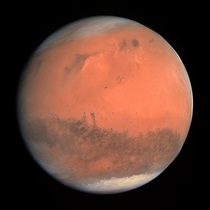 Mars as seen by Rosseta during a gravity assist
