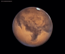 Mars from my backyard last night It is getting bigger and brighter Check my comment for details