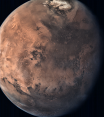 Mars full disc view from MOM Mangalyaan taken by the Mars Colour Camera aboard 