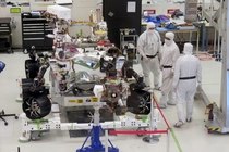 Mars  Rover under construction NASA Jet Propulsion Laboratory Pasadena CA