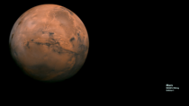 Mars Zoom Background with a compilation of images captured by NASAs Viking Orbiter 