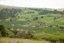 Masai village near NgoroNgoro Crater in Tanzania 