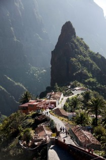 Masca - former pirate village hidden in mountains of Tenerife Canary Islands 