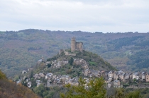 Medieval chateau and village of Najac France 