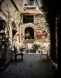 Medieval village of Mesta in Chios Greece