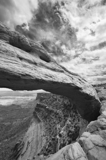 Mesa Arch in BampW Canyonlands National Park UT 