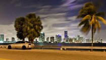 Miami lovely night cityscapes 