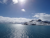Mid-day on King George Island Antartica 