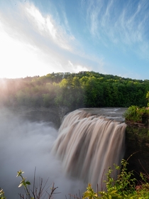 Middle Falls in Letchworth State Park New York 