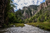 Middle Fork of The Gila River in The Gila Wilderness NM 