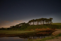 Midnight at the River Otter Devon UK - 