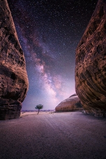 Milky way - Desert near the oasis city of Al-Ula Saudi Arabia 