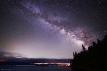 Milky Way from a pier in North Lake Tahoe last weekend 
