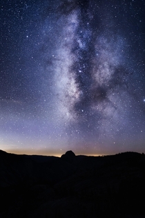 Milky Way over Half Dome Yosemite CA 
