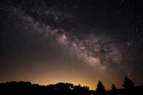 Milky Way over Lake Sonoma 