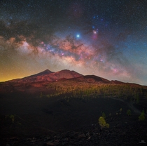 Milky Way over Mt Teide Tenerife 