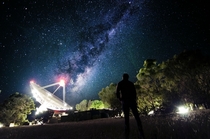 Milky Way over Parkes Observatory New South Wales Australia 