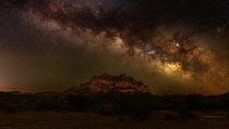 Milky Way over Picketpost Mountain near Phoenix AZ 