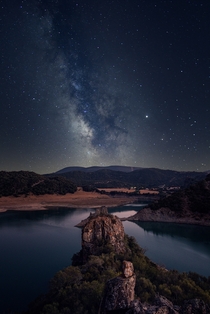 Milky Way over Tajo del guila Spain 