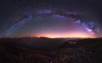 Milky Way over the Colorado Rockies Take Two 