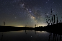 Milky Way over the Conesus Lake Inlet in Western New York 
