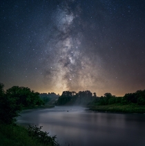 Milky Way over the Saugeen River 