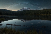 Milkyway over Mt Rainer by Febian Shah 