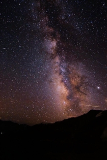 Milkyway seen from Loveland Pass Colorado 