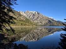 Mirror mirror what do you see Jenny Lake Tetons WY 