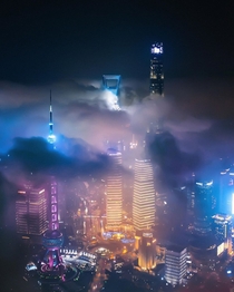 Mist on Shanghais Pudong