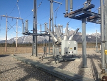 Mitsubishi SF kV Line Breaker - Near Canmore Alberta Canada 