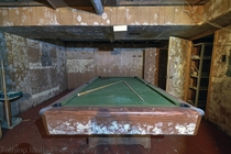 Mold Filled Pool Room Ontario Farm House