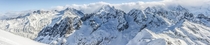 Mont Blanc range from Mont Buet shot yesterday while ski touring Chamonix France 