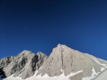 Moon over Mt Tyndall Inyo NF CA   x 