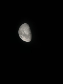 Moon shot through my Meade telescope iPhone 