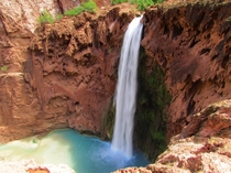 Mooney Falls in Havasupai Arizona 