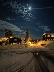 Moonlight in Trysil Norway 