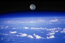Moonset Planet Earth 