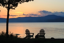 Mooselookmeguntic Lake Maine sunset 